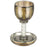 גביע קריסטל מהודר "הנהרות" שחור עם זהב 16 ס"מ
