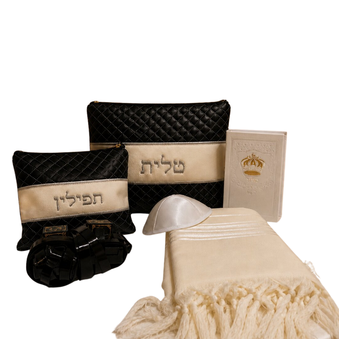 סט תפילין בר מצווה עור בהמה דקה – כתב ספרדי רגיל