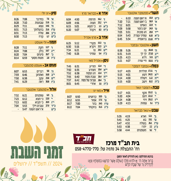 לוח שנה מגנט בעיצוב מותאם אישית לשנת תשפ"ו