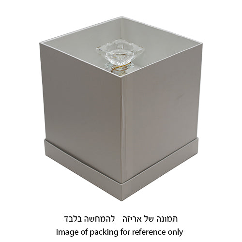 פמוטי קריסטל חמשייה מהודרים 19.5 ס"מ
