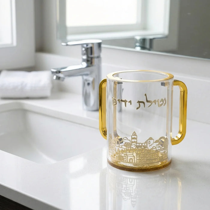 נטלה פרספקס מהודרת שקופה עם אותיות בולטות 13 ס"מ