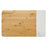 מגש חלה מהודר מעץ במבוק עם שיש לבן וסכין 30X45 ס"מ
