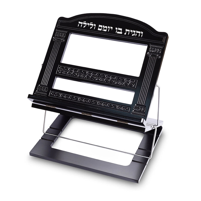 שטנדר עץ שולחני מהודר 3 קומות "שער וילנה" – 35x34 ס"מ