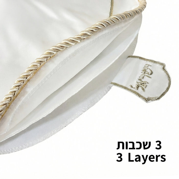 כיסוי פסח ברוקרט עם רקמה זהב 45 ס"מ