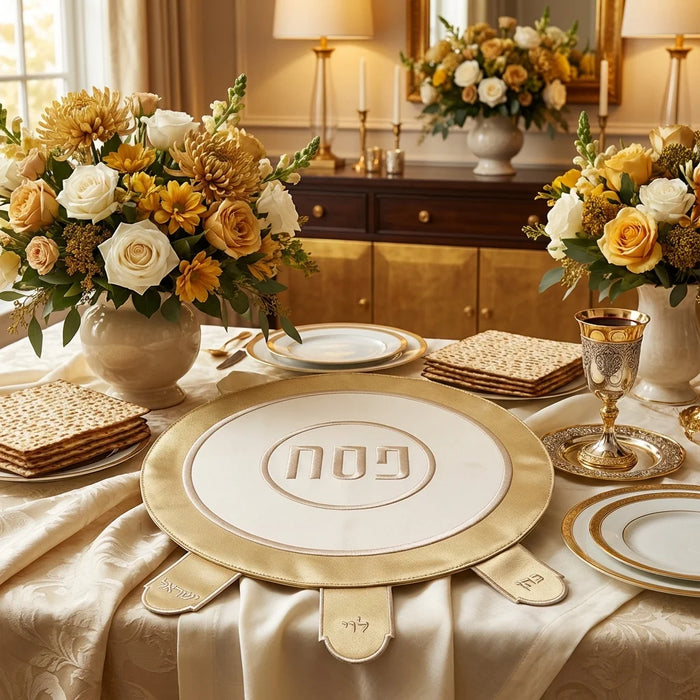 כיסוי פסח מהודר דמוי עור 45 ס"מ אריזת פיויסי