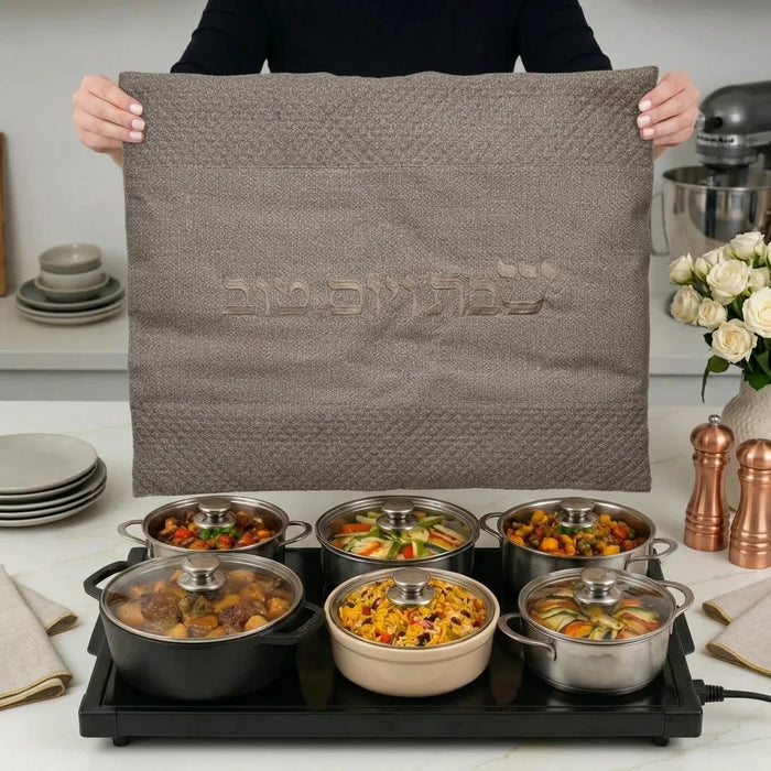 כיסוי פלטה מהודר דמוי עור 70x80 ס"מ