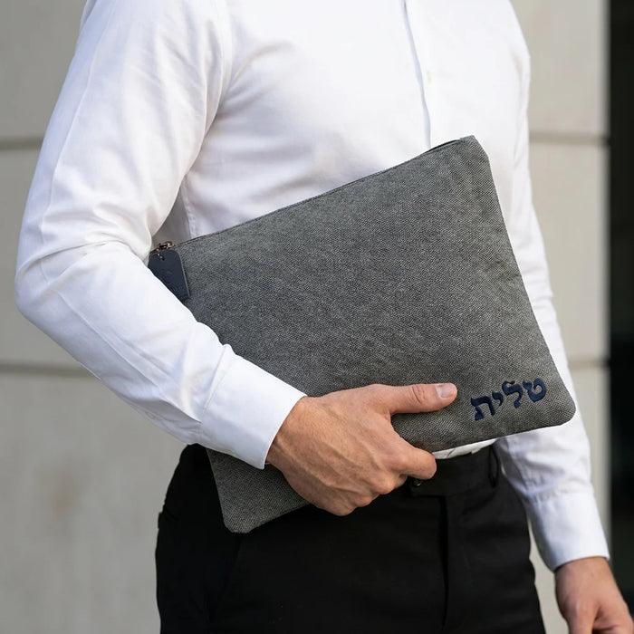 סט טלית תפילין דמוי עור 36*29 ס"מ