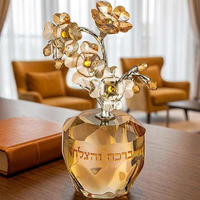 עץ קריסטל ברכה והצלחה 11 ס"מ