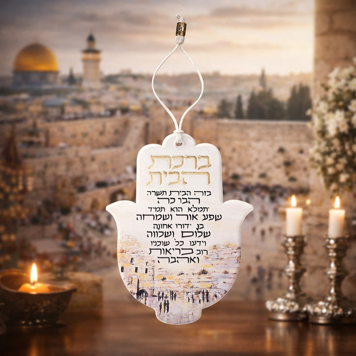 חמסה אקריליק - ברכת הבית מהודרת 18.5 ס"מ