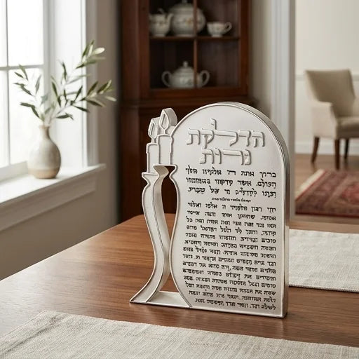 מעמד ברכת הדלקת נרות שבת מפוליריזין 24x18 ס"