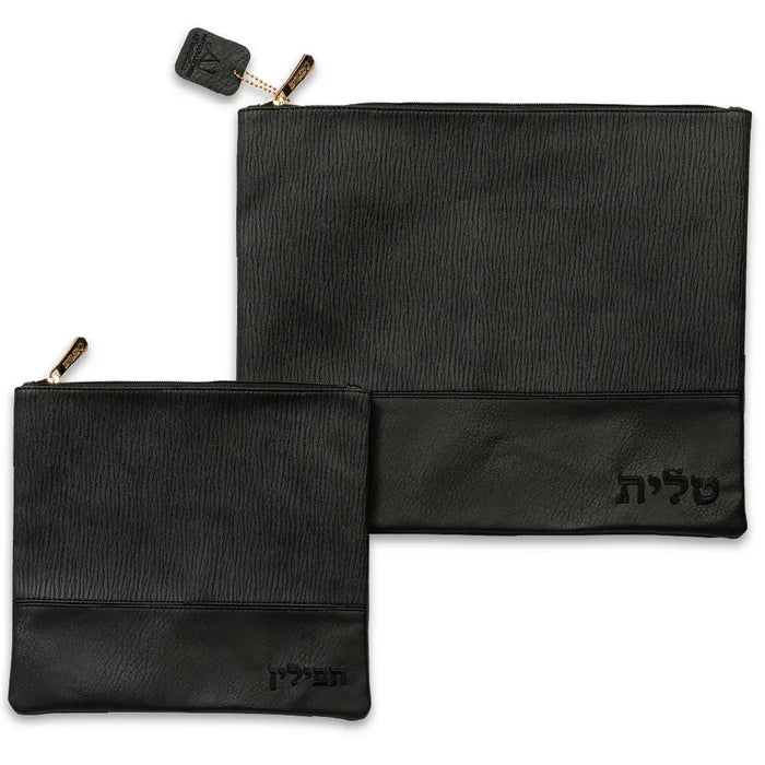 סט טלית תפילין דמוי עור 36X29 ס"מ