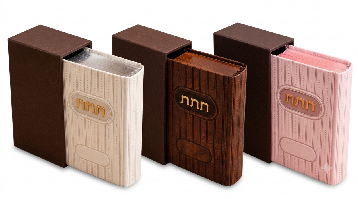 חת"ת ישראלי הוצאת ניו יורק | מהדורה חדשה עם הנהגות – דמוי עור כריכה קשה