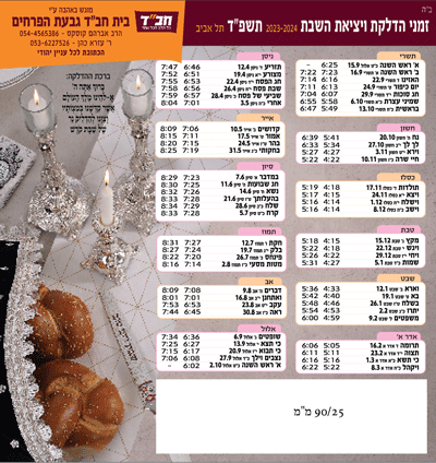 לוח שנה מגנט בעיצוב מותאם אישית לשנת תשפ"ו