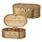 פמוטי נסיעה זהב בקופסא עם מכסה "ירושלים" 4X9 ס"מ
